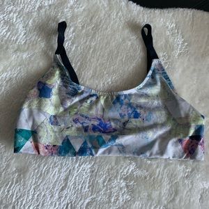Geometric print bralette sz L